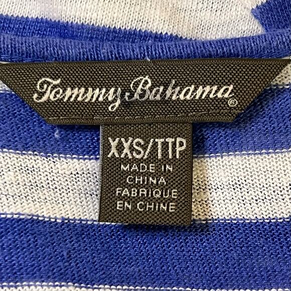 Tommy Bahama Women’s Linen Blue & White Striped Nautical Coastal Dress XXS - Picture 8 of 10